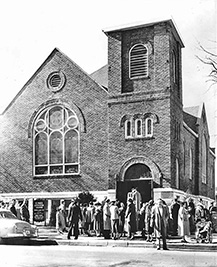 A photographic image of St. Paul's Lutheran Church, Wichita, KS, taken in 1958.