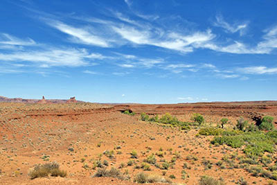 A photographic image of of a desert in southeastern Utah.